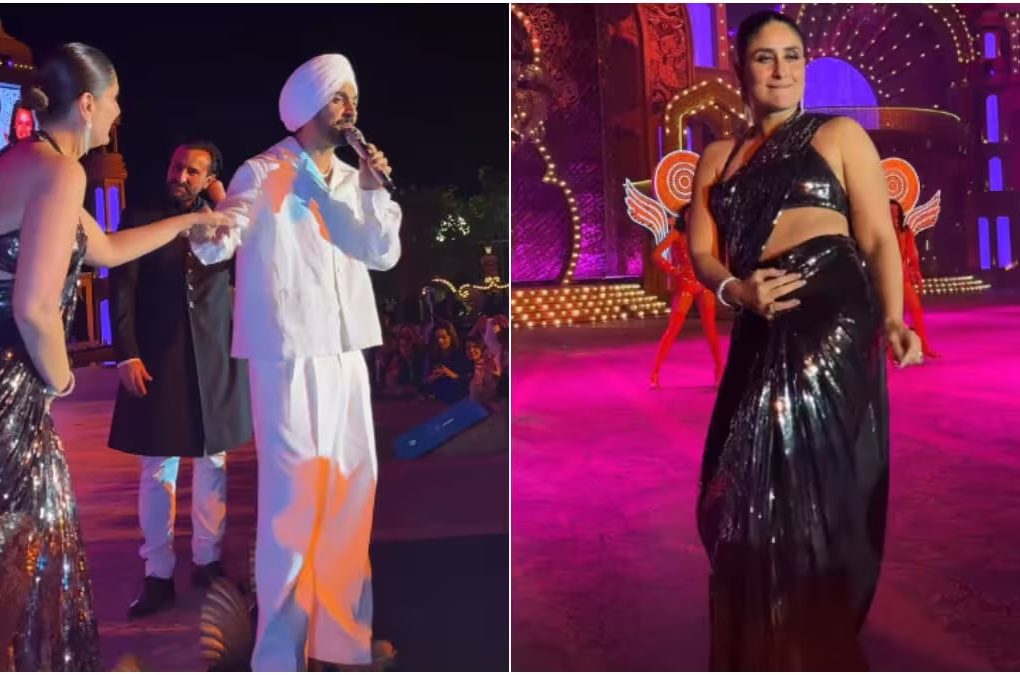 diljit dosanjh latest news with kareena kapoor at ambani's wedding bash